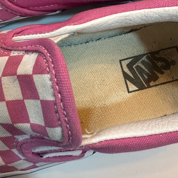 VANS EUC - Pink checked Vans slip-ons - 2.5 youth - Picture 5 of 6